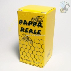 Apri scheda prodotto: Scatolina gialla per boccettina di pappa reale da 10 gr
